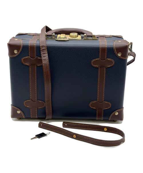 龍屋半左衛門（タツヤハンザエモン）龍屋半左衛門 (タツヤハンザエモン) ミニトランク ネイビーの古着・服飾アイテム