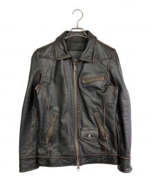 JACKROSE（ジャックローズ）の古着「レザージャケット」｜ブラック