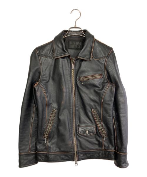 JACKROSE（ジャックローズ）JACKROSE (ジャックローズ) レザージャケット ブラック サイズ:Mの古着・服飾アイテム