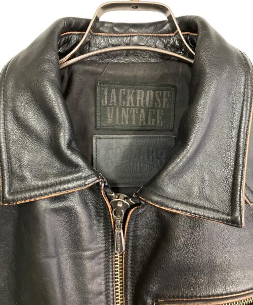 JACKROSE（ジャックローズ）JACKROSE (ジャックローズ) レザージャケット ブラック サイズ:Mの古着・服飾アイテム