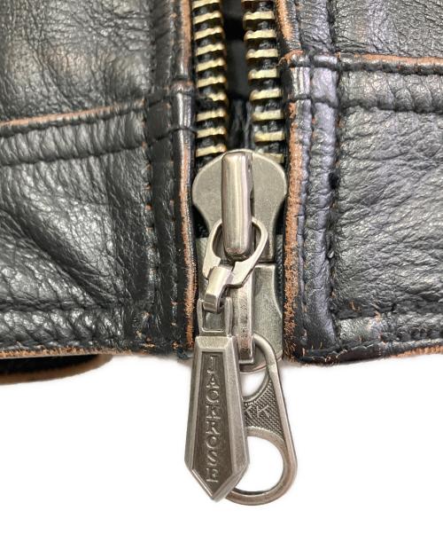 JACKROSE（ジャックローズ）JACKROSE (ジャックローズ) レザージャケット ブラック サイズ:Mの古着・服飾アイテム