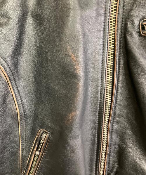 JACKROSE（ジャックローズ）JACKROSE (ジャックローズ) レザージャケット ブラック サイズ:Mの古着・服飾アイテム