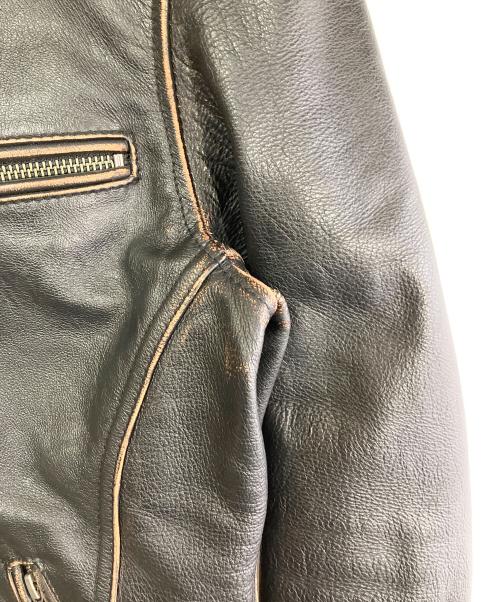 JACKROSE（ジャックローズ）JACKROSE (ジャックローズ) レザージャケット ブラック サイズ:Mの古着・服飾アイテム