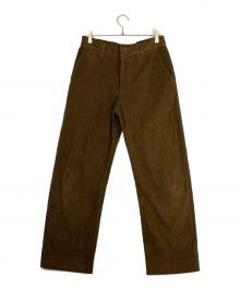 PORT BY ARK（ポートバイアーク）の古着「Corduroy Curve Trousers」｜ブラウン