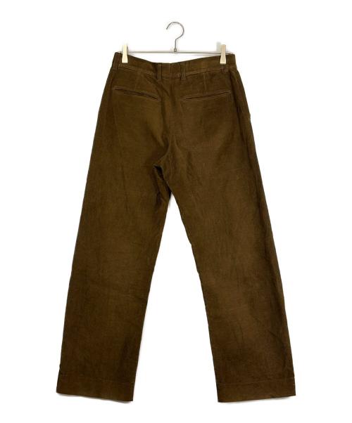 PORT BY ARK（ポートバイアーク）PORT BY ARK (ポートバイアーク) Corduroy Curve Trousers ブラウン サイズ:SIZE 1（S）の古着・服飾アイテム
