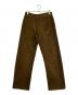 PORT BY ARK (ポートバイアーク) Corduroy Curve Trousers ブラウン サイズ:SIZE 1（S）：7000円