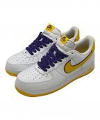 NIKEナイキ）の古着「Kobe Bryant × Nike Air Force 1 Low Retro QS "Varsity Maize and Varsity Purple"」｜ホワイト×イエロー×パープル