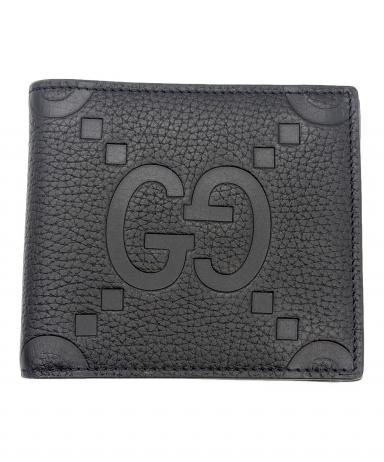 中古・古着通販】GUCCI (グッチ) 2つ折り財布 ブラック｜ブランド