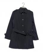 BURBERRYバーバリー）の古着「ダウンライナー付ステンカラーコート」｜ネイビー