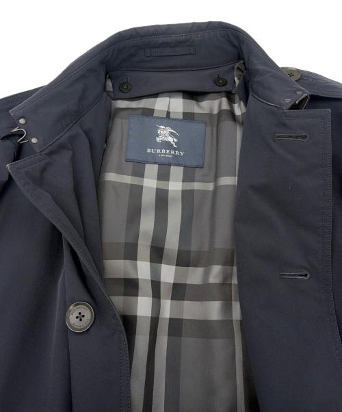 BURBERRY（バーバリー）BURBERRY (バーバリー) ダウンライナー付ステンカラーコート ネイビー サイズ:SIZE Lの古着・服飾アイテム