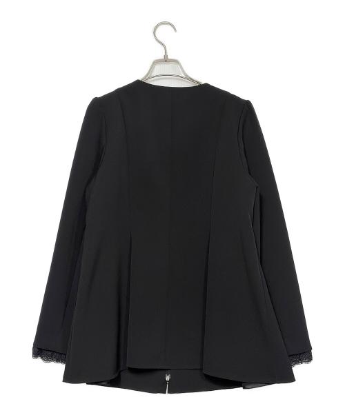 TO BE CHIC（トゥービーシック）TO BE CHIC (トゥービーシック) デュアルストレッチ ZIP チュニック ブラック サイズ:SIZE 42（M)の古着・服飾アイテム