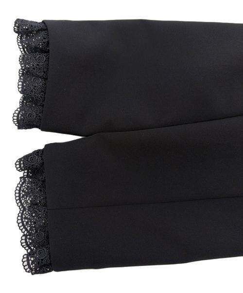 TO BE CHIC（トゥービーシック）TO BE CHIC (トゥービーシック) デュアルストレッチ ZIP チュニック ブラック サイズ:SIZE 42（M)の古着・服飾アイテム