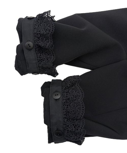 TO BE CHIC（トゥービーシック）TO BE CHIC (トゥービーシック) デュアルストレッチ ZIP チュニック ブラック サイズ:SIZE 42（M)の古着・服飾アイテム