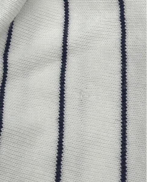 POLO RALPH LAUREN（ポロ・ラルフローレン）POLO RALPH LAUREN (ポロ・ラルフローレン) ベースボールシャツ ホワイト×ネイビー サイズ:130cm 未使用品の古着・服飾アイテム