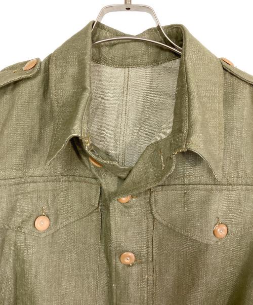 British Army（ブリティッシュアーミー）British Army (ブリティッシュアーミー) グリーンデニムジャケット オリーブ サイズ:SIZE 7の古着・服飾アイテム