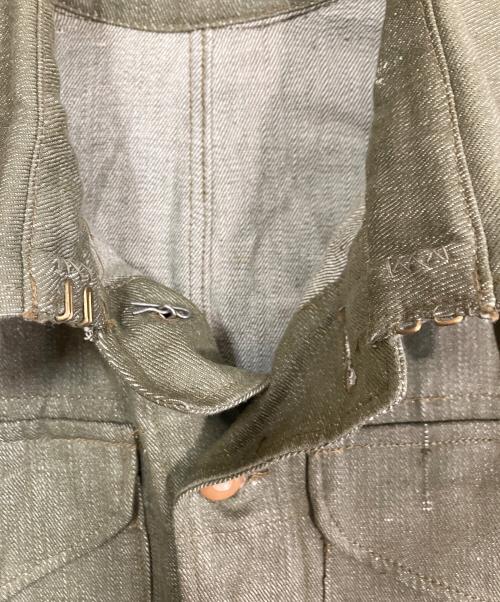 British Army（ブリティッシュアーミー）British Army (ブリティッシュアーミー) グリーンデニムジャケット オリーブ サイズ:SIZE 7の古着・服飾アイテム