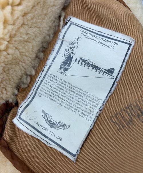 AVIREX（アヴィレックス）AVIREX (アヴィレックス) B-3ジャケット ブラウン サイズ:SIZE 40の古着・服飾アイテム