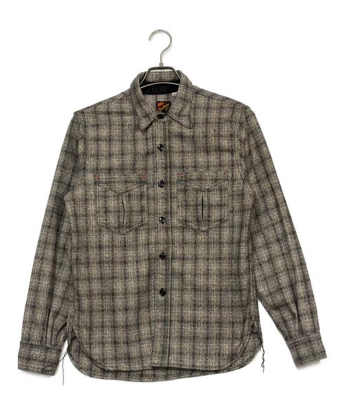 MISTER FREEDOM（ミスターフリーダム）Mister Freedom (ミスターフリーダム) HANDLOOM Shirts グレー サイズ:SIZE Sの古着・服飾アイテム