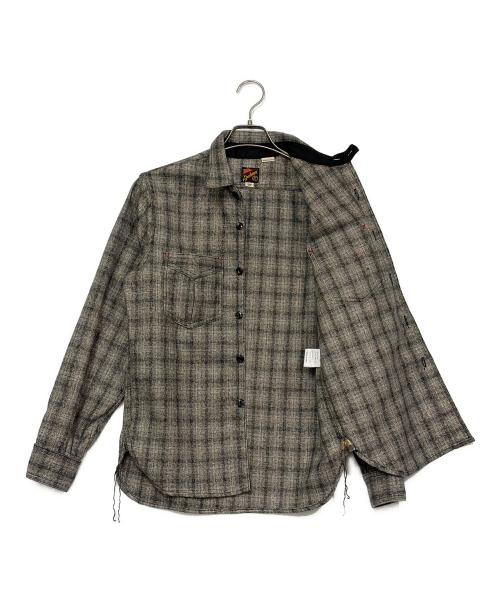 MISTER FREEDOM（ミスターフリーダム）Mister Freedom (ミスターフリーダム) HANDLOOM Shirts グレー サイズ:SIZE Sの古着・服飾アイテム
