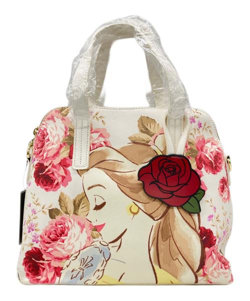 Lounge Fly（ラウンジフライ）Lounge Fly (ラウンジフライ) DISNEY (ディズニー) サッチェルバッグ アイボリー 未使用品の古着・服飾アイテム
