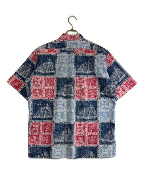 reyn spooner（レイン スプナー）reyn spooner (レイン スプナー) ハワイアンシャツ ネイビー サイズ:SIZE Lの古着・服飾アイテム