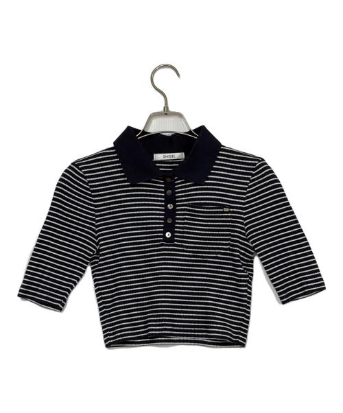 Snidel（スナイデル）Snidel (スナイデル) ハーフスリーブポロカットセット ネイビー×ホワイト サイズ:SIZE XSの古着・服飾アイテム