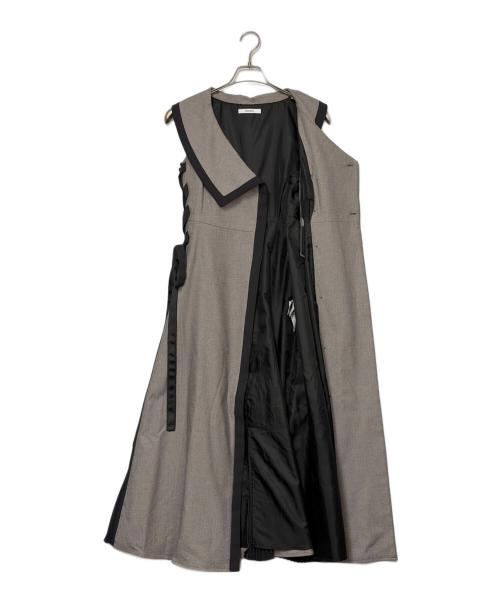 Snidel（スナイデル）Snidel (スナイデル) サイドプリーツツイードワンピース ライトグレー サイズ:SIZE 0（S）の古着・服飾アイテム