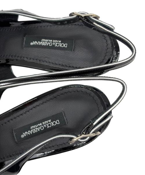 DOLCE & GABBANA（ドルチェ＆ガッバーナ）DOLCE & GABBANA (ドルチェ＆ガッバーナ) スリングバックパンプス ブラック サイズ:SIZE 38（24cm）の古着・服飾アイテム