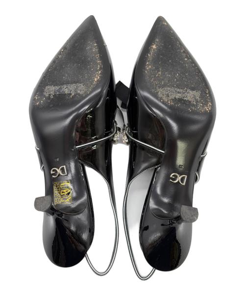 DOLCE & GABBANA（ドルチェ＆ガッバーナ）DOLCE & GABBANA (ドルチェ＆ガッバーナ) スリングバックパンプス ブラック サイズ:SIZE 38（24cm）の古着・服飾アイテム