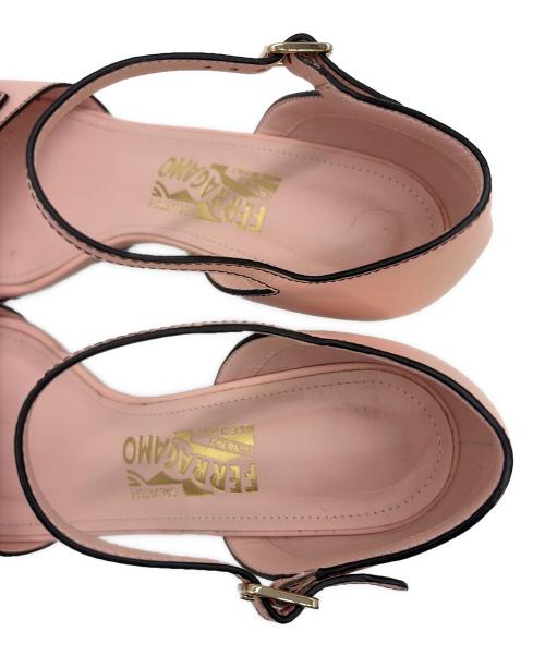 Salvatore Ferragamo（サルヴァトーレ フェラガモ）Salvatore Ferragamo (サルヴァトーレ フェラガモ) ハイヒールパンプス ピンク サイズ:7.5（24.5cm）の古着・服飾アイテム