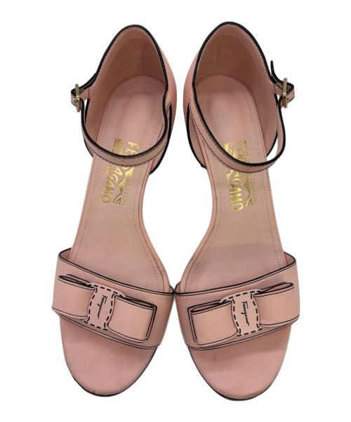 Salvatore Ferragamo（サルヴァトーレ フェラガモ）Salvatore Ferragamo (サルヴァトーレ フェラガモ) ハイヒールパンプス ピンク サイズ:7.5（24.5cm）の古着・服飾アイテム