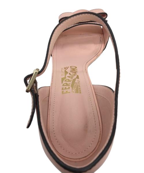 Salvatore Ferragamo（サルヴァトーレ フェラガモ）Salvatore Ferragamo (サルヴァトーレ フェラガモ) ハイヒールパンプス ピンク サイズ:7.5（24.5cm）の古着・服飾アイテム
