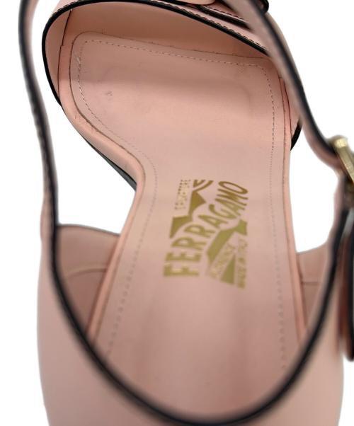 Salvatore Ferragamo（サルヴァトーレ フェラガモ）Salvatore Ferragamo (サルヴァトーレ フェラガモ) ハイヒールパンプス ピンク サイズ:7.5（24.5cm）の古着・服飾アイテム