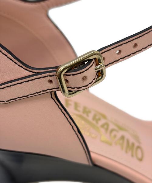 Salvatore Ferragamo（サルヴァトーレ フェラガモ）Salvatore Ferragamo (サルヴァトーレ フェラガモ) ハイヒールパンプス ピンク サイズ:7.5（24.5cm）の古着・服飾アイテム