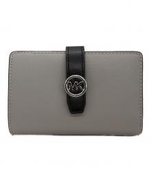 MICHAEL KORS（マイケル・コース）の古着「2つ折り財布」｜グレー×ブラック