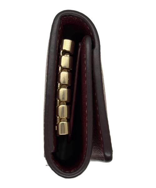 COACH（コーチ）COACH (コーチ) ５連キーケース ベージュ×ブラウンの古着・服飾アイテム