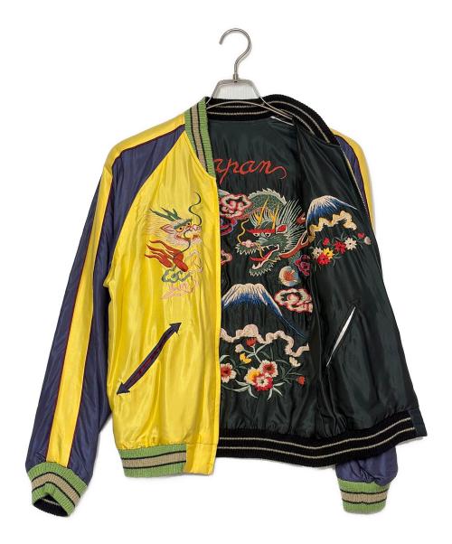 東洋TAILOR（トウヨウテイラー）東洋TAILOR (トウヨウテイラー) スカジャン イエロー×ネイビー サイズ:SIZE Sの古着・服飾アイテム