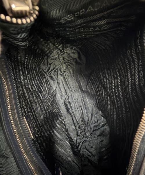 PRADA（プラダ）PRADA (プラダ) ハンドバッグ ネイビーの古着・服飾アイテム