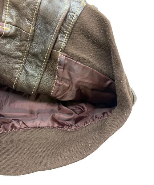 MORGAN PRODUCTION（モルガン プロダクションズ）MORGAN PRODUCTION (モルガン プロダクションズ) U.S.NAVY G-1レザーフライトジャケット ブラウン サイズ:SIZE 42（M)の古着・服飾アイテム