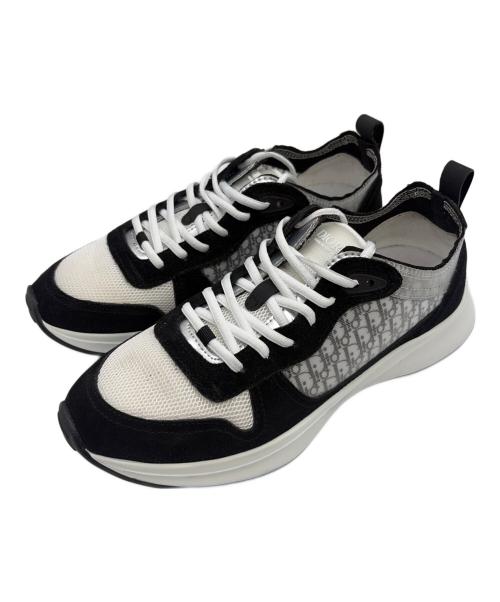 Christian Dior（クリスチャン ディオール）Christian Dior (クリスチャン ディオール) ローカットスニーカー ブラック×ホワイト サイズ:SIZE 43(28cm）の古着・服飾アイテム