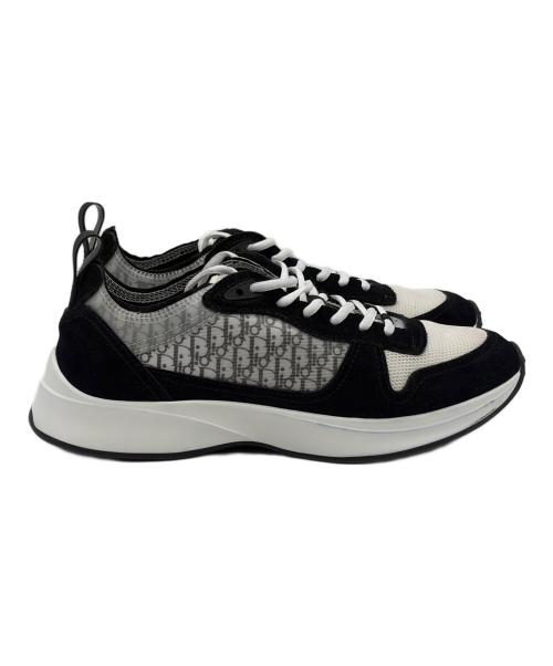 Christian Dior（クリスチャン ディオール）Christian Dior (クリスチャン ディオール) ローカットスニーカー ブラック×ホワイト サイズ:SIZE 43(28cm）の古着・服飾アイテム