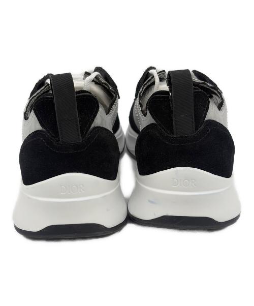 Christian Dior（クリスチャン ディオール）Christian Dior (クリスチャン ディオール) ローカットスニーカー ブラック×ホワイト サイズ:SIZE 43(28cm）の古着・服飾アイテム
