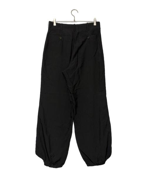 Yohji Yamamoto pour homme（ヨウジヤマモト プールオム）Yohji Yamamoto pour homme (ヨウジヤマモト プールオム) シルクスラックス ブラック サイズ:SIZE Mの古着・服飾アイテム
