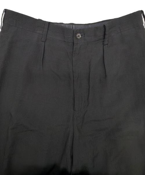 Yohji Yamamoto pour homme（ヨウジヤマモト プールオム）Yohji Yamamoto pour homme (ヨウジヤマモト プールオム) シルクスラックス ブラック サイズ:SIZE Mの古着・服飾アイテム