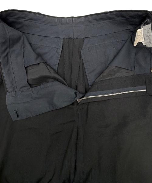 Yohji Yamamoto pour homme（ヨウジヤマモト プールオム）Yohji Yamamoto pour homme (ヨウジヤマモト プールオム) シルクスラックス ブラック サイズ:SIZE Mの古着・服飾アイテム