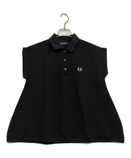 FRED PERRY（フレッドペリー）FRED PERRY (フレッドペリー) ノースリーブポロシャツ ブラック サイズ:SIZE L（UK10)の古着・服飾アイテム