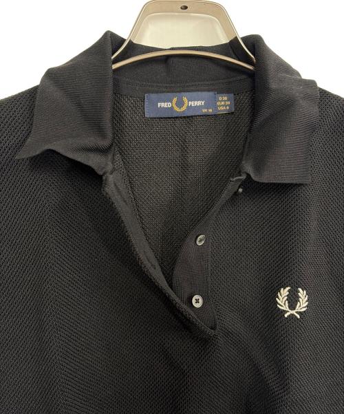 FRED PERRY（フレッドペリー）FRED PERRY (フレッドペリー) ノースリーブポロシャツ ブラック サイズ:SIZE L（UK10)の古着・服飾アイテム