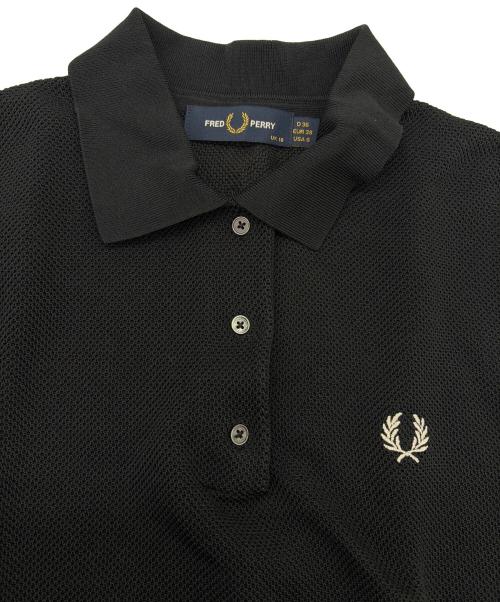 FRED PERRY（フレッドペリー）FRED PERRY (フレッドペリー) ノースリーブポロシャツ ブラック サイズ:SIZE L（UK10)の古着・服飾アイテム