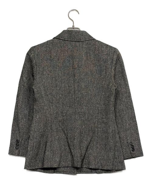 BURBERRY LONDON（バーバリーロンドン）BURBERRY LONDON (バーバリーロンドン) シルクテーラードジャケット グレー サイズ:SIZE 40（M)の古着・服飾アイテム