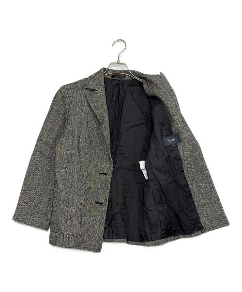 BURBERRY LONDON（バーバリーロンドン）BURBERRY LONDON (バーバリーロンドン) シルクテーラードジャケット グレー サイズ:SIZE 40（M)の古着・服飾アイテム